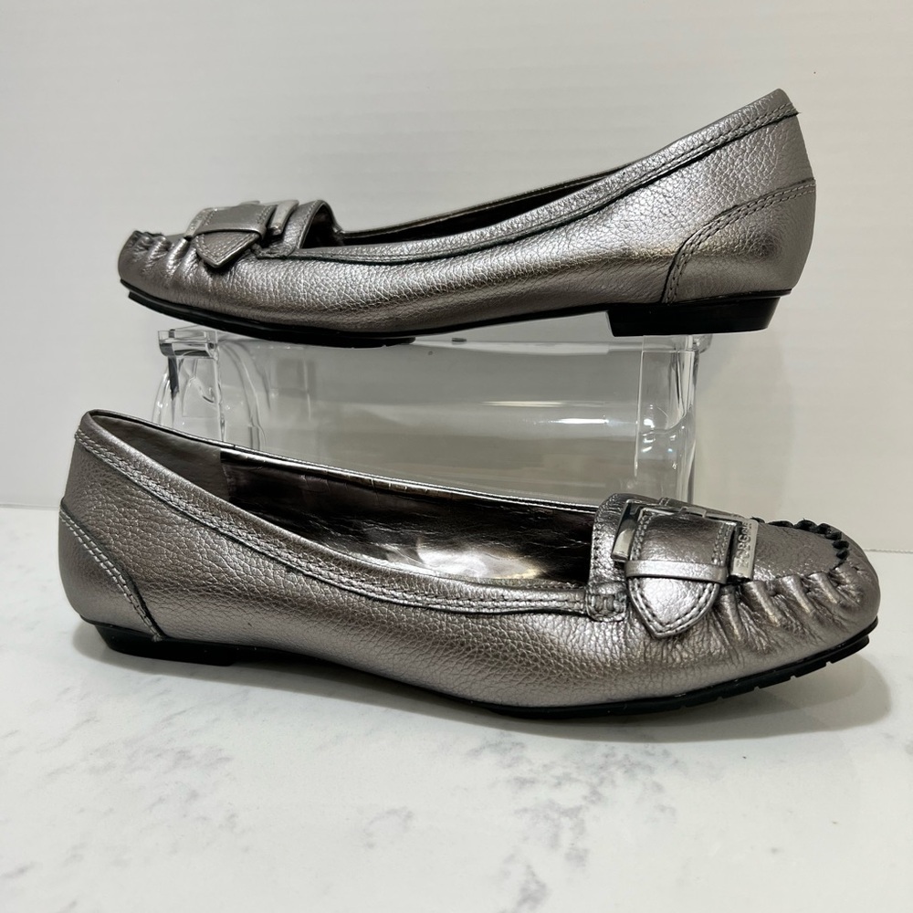 BCBGirls Silver Metallic Flats